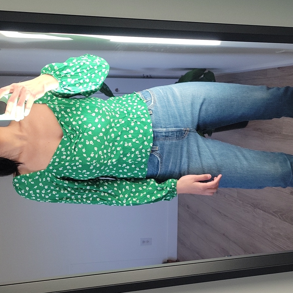 H&M printed  top size M